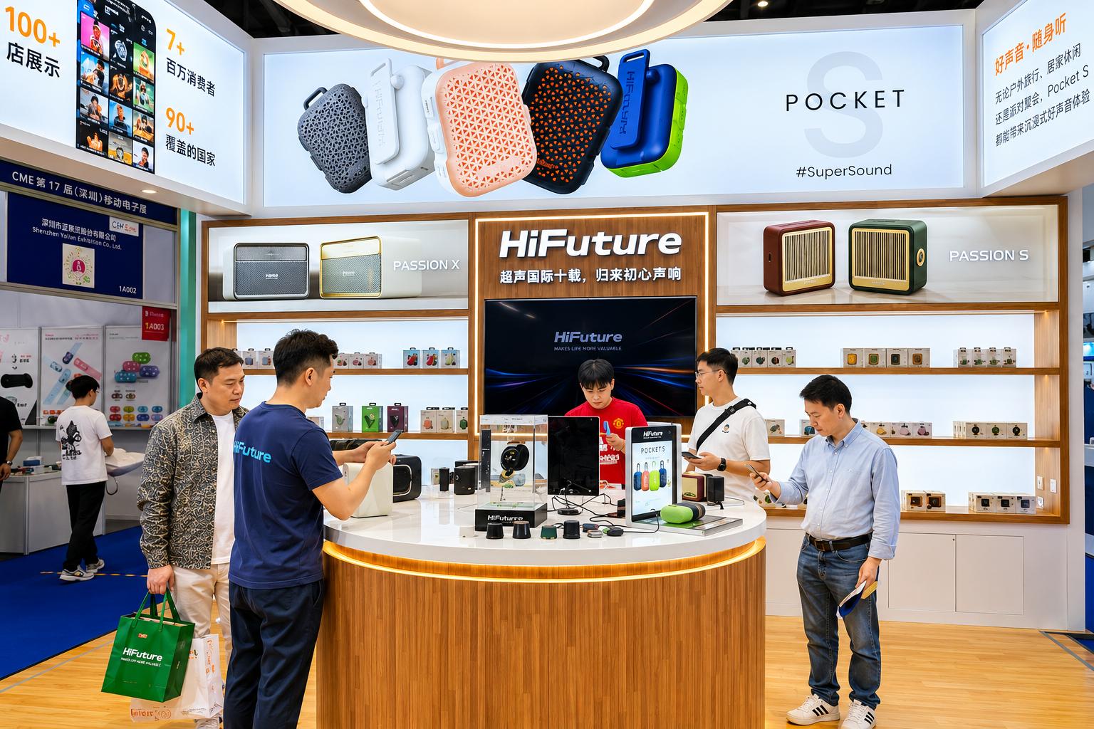 HiFuture Group tham gia Shenzhen 2026 với những giải pháp công nghệ và thiết bị đeo thông minh mới nhất. (Nguồn ảnh: HiFuture Group)